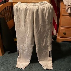 Adidas size L white sweatpants